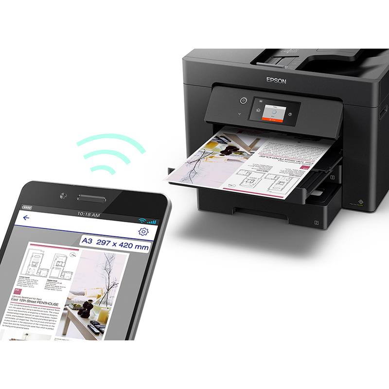 Product image for Epson WorkForce WF-7830DTWF A3 Colour Multifunction Inkjet Wireless Printer - Gallery03