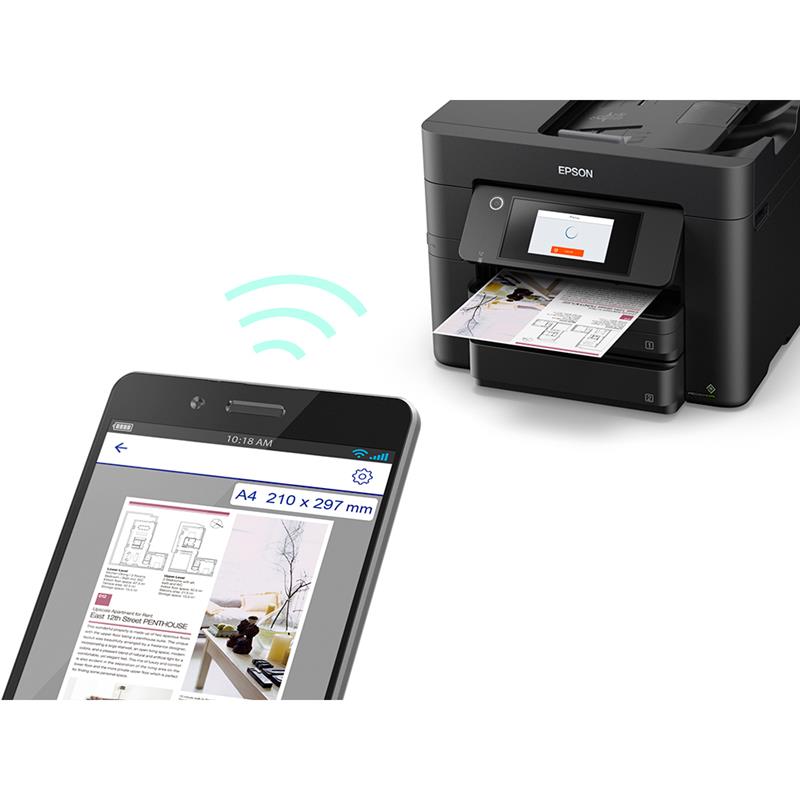 Product image for Epson WorkForce Pro WF-4830DTWF A4 Colour Multifunction Inkjet Printer - Gallery04