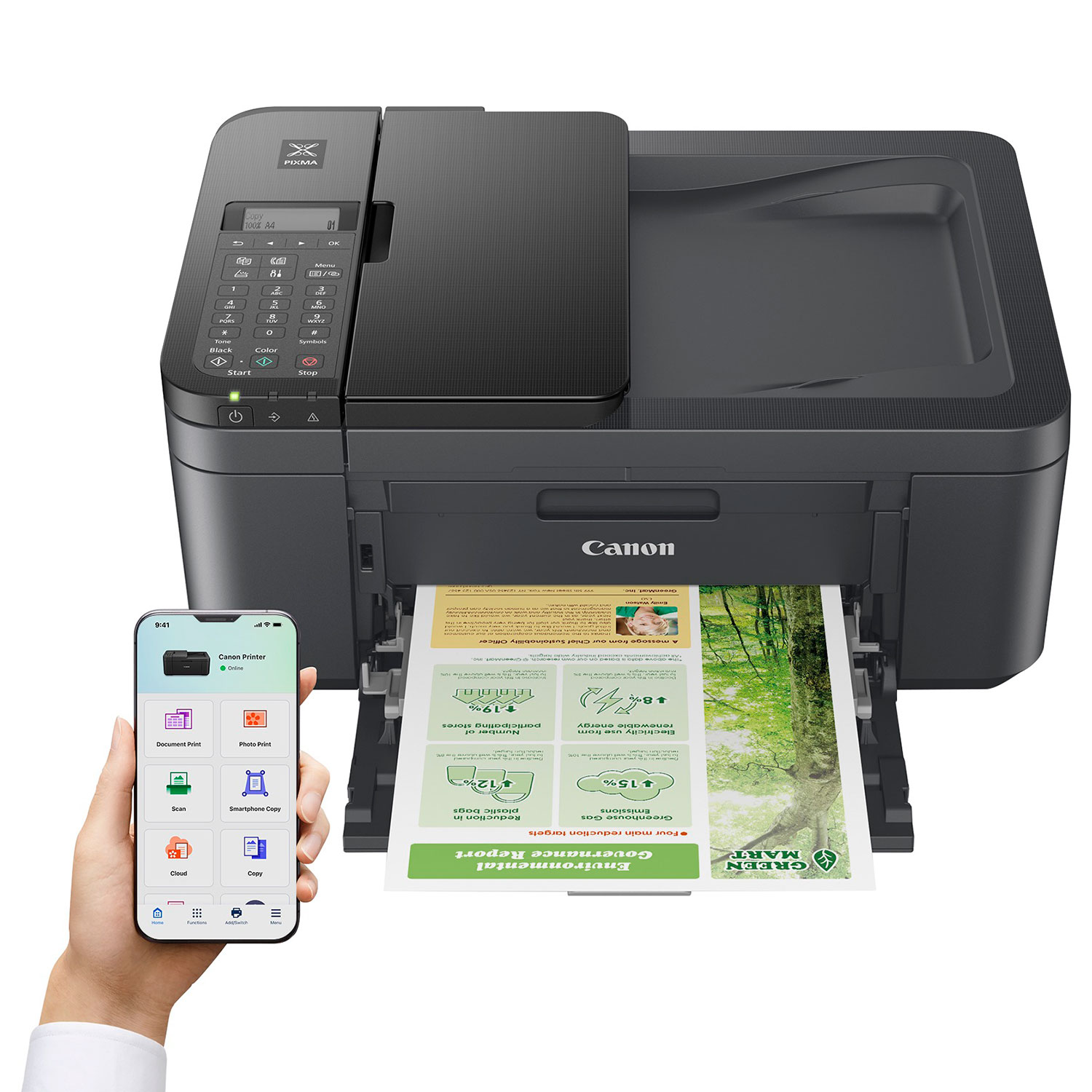 Product image for Canon PIXMA TR4755i A4 Colour Multifunction Inkjet Printer - Gallery04