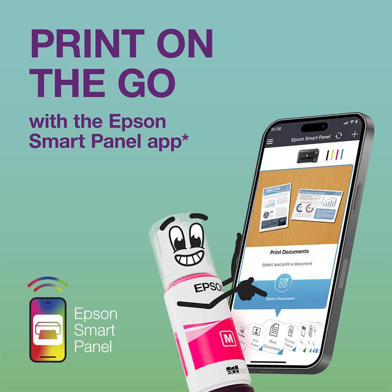 Product image for Epson EcoTank ET-5855 A4 Colour Multifunction Inkjet Printer - Gallery04