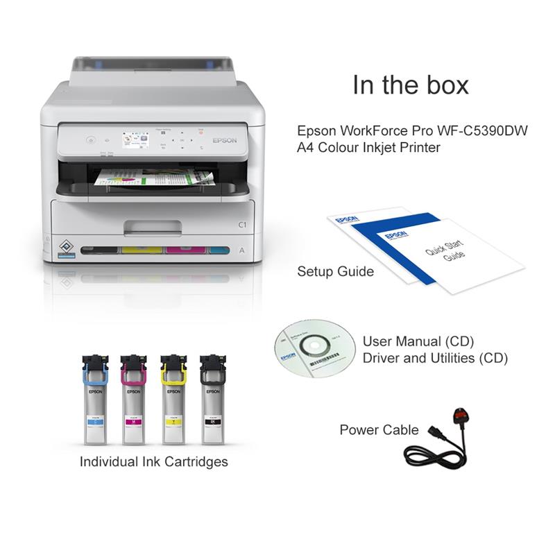 Product image for Epson WorkForce Pro WF-C5390DW A4 Colour Inkjet Printer - Gallery04