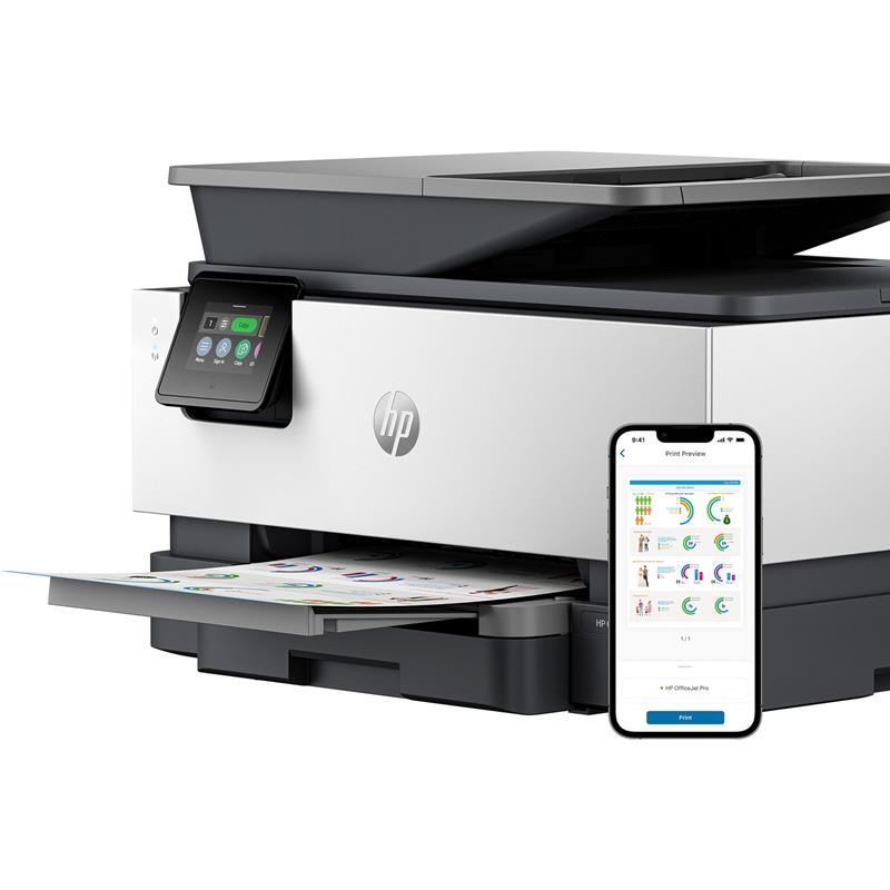 Product image for HP OfficeJet Pro 9120b A4 Colour Multifunction Inkjet Printer - Gallery05