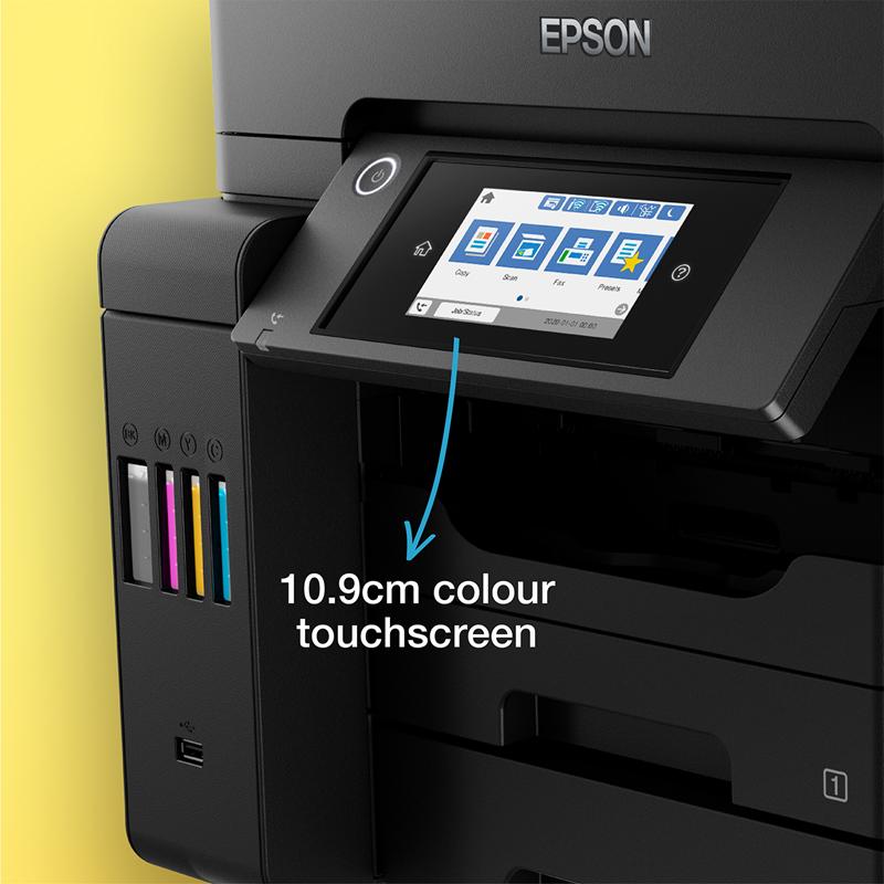 Product image for Epson EcoTank ET-5855 A4 Colour Multifunction Inkjet Printer - Gallery05
