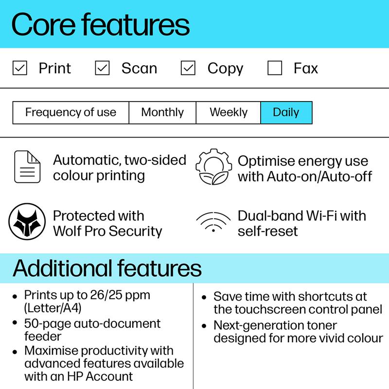 HP Color LaserJet Pro MFP 3302sdw A4 Colour Multifunction Laser Printer