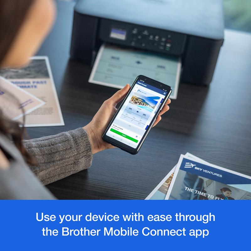 Product image for Brother DCP-J1310DW A4 Colour Multifunction Inkjet Printer - Gallery06