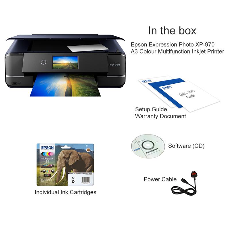 Product image for Epson Expression Photo XP-970 A3 Colour Multifunction Inkjet Printer - Gallery06