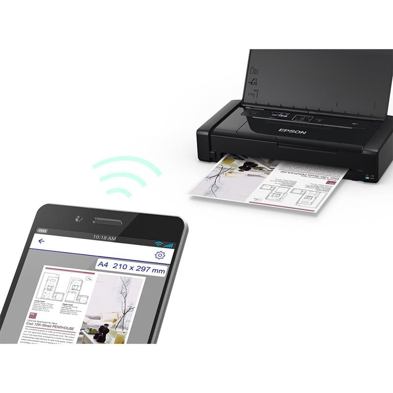 Product image for Epson WorkForce WF-110W A4 Colour Inkjet Printer - Gallery06