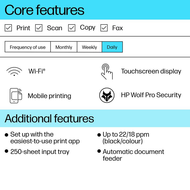 Product image for HP OfficeJet Pro 9125e A4 Colour Multifunction Inkjet Printer - Gallery06