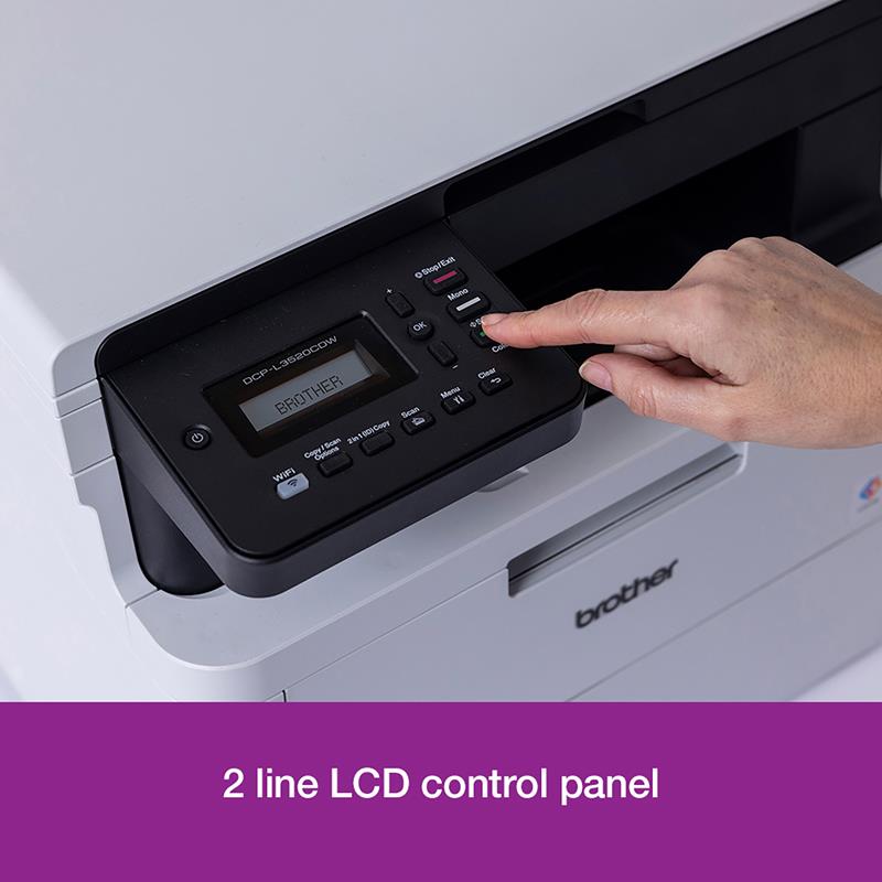 Product image for Brother DCP-L3520CDW A4 Colour Multifunction LED Laser Printer - Gallery07