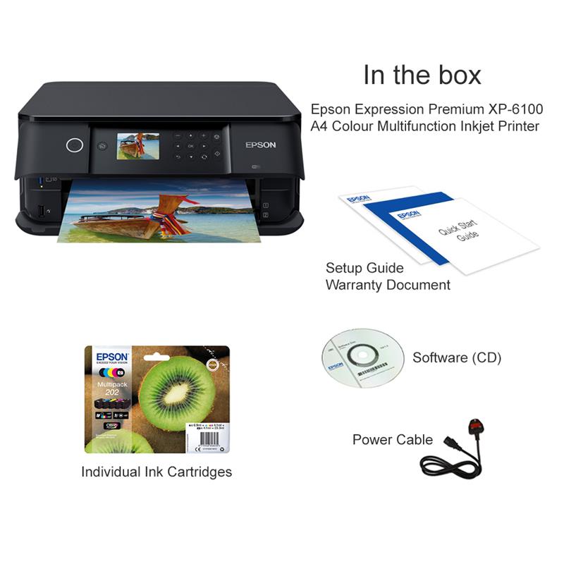 Product image for Epson Expression Premium XP-6100 A4 Colour Multifunction Inkjet Printer - Gallery08