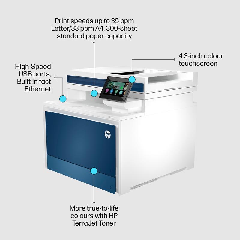 Product image for HP Color LaserJet Pro MFP 4302fdn A4 Colour Multifunction Laser Printer - Gallery08