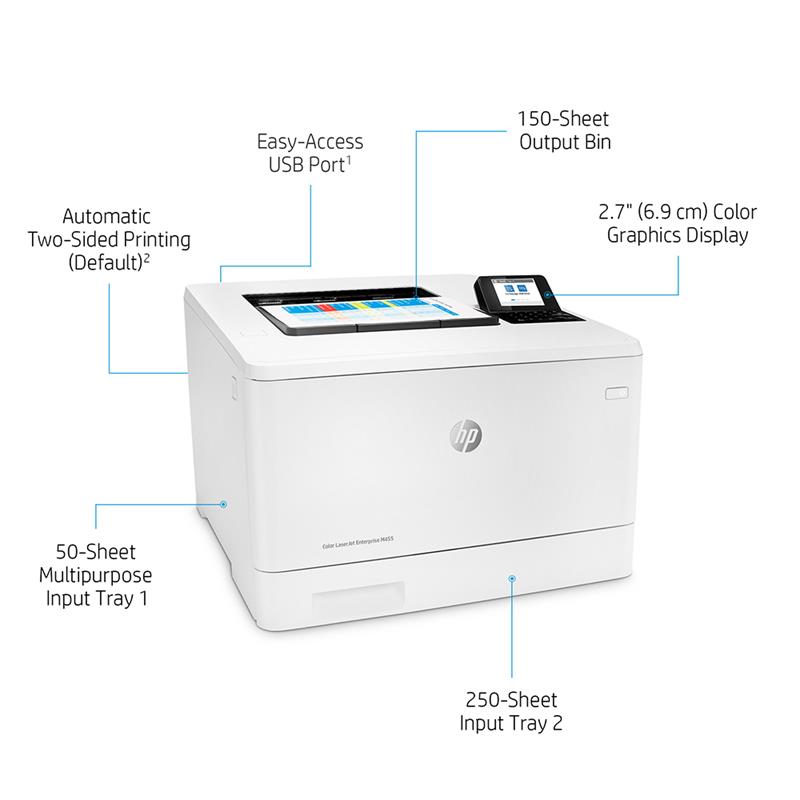 Product image for HP Color LaserJet Enterprise M455dn A4 Colour Laser Printer - Gallery08