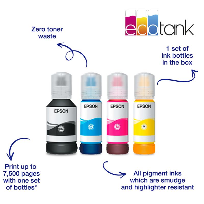 Product image for Epson EcoTank ET-5855 A4 Colour Multifunction Inkjet Printer - Gallery09