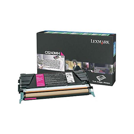 Lexmark C5240MH Magenta Original High Capacity Return Program Toner Cartridge