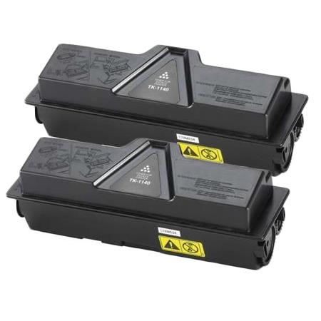 999inks Compatible Twin Pack Kyocera TK-1140 Black Laser Toner Cartridges