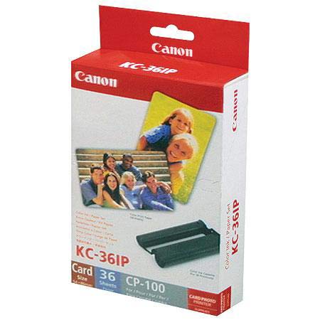 Canon KC-36IP Colour Ink Cartridge/ Credit Card Sized Label Set - 36 Sheets