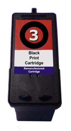 999inks Compatible Black Lexmark 3 Inkjet Printer Cartridge