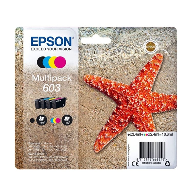 Epson 603 (T03U64010) Multi pack Original Standard Capacity Ink cartridge (Starfish)