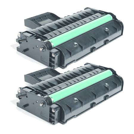 999inks Compatible Twin Pack Ricoh 407255 Black Laser Toner Cartridges