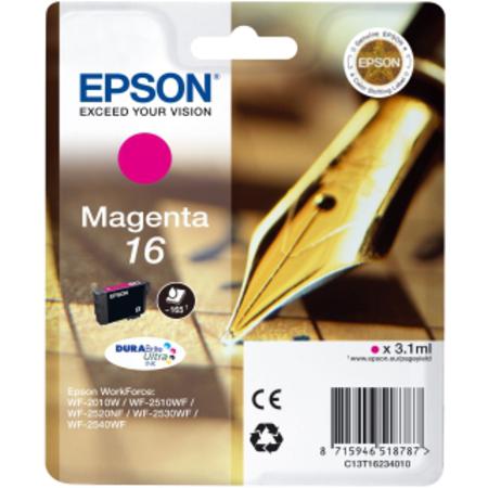 Epson 16 (T162340) Magenta Original DURABrite Ultra Standard Capacity Ink Cartridge (Pen)