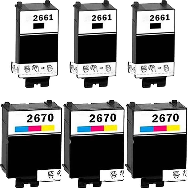 999inks Compatible Multipack Epson 266/267 3 Full Set Inkjet Printer Cartridges