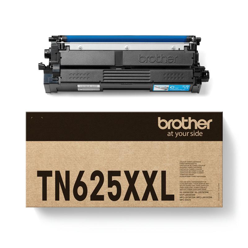 Brother TN625XXLC Cyan Original Super High Capacity Toner Cartridge