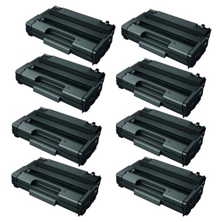 999inks Compatible Eight Pack Ricoh 406990 Black High Capacity Laser Toner Cartridges