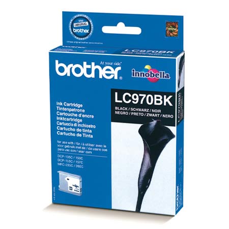 Brother LC970BK Black Original Printer Ink Cartridge (LC-970BK)