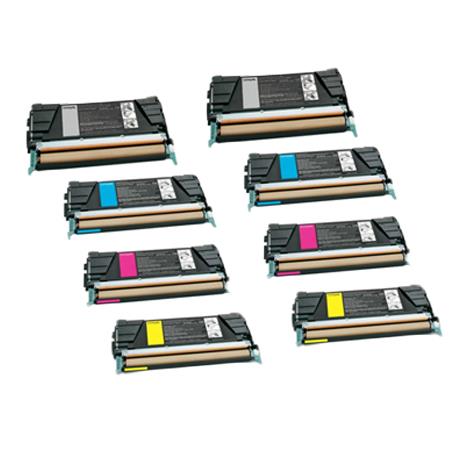 999inks Compatible Multipack Lexmark C734A2KG/YG 2 Full Sets Laser Toner Cartridges
