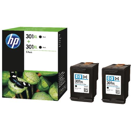 HP 301XL (D8J45AE) Black Original Ink Cartridge- Twin Pack