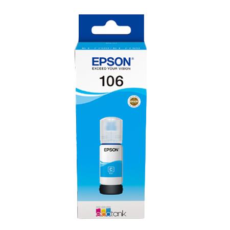 Epson 106 Cyan Original Ecotank Ink Bottle (C13T00R240)
