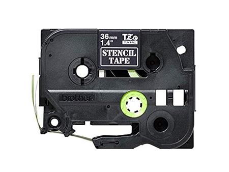 Brother STE-161 Original P-Touch Label Tape (36mm x 3m) Black Stamp Stencil
