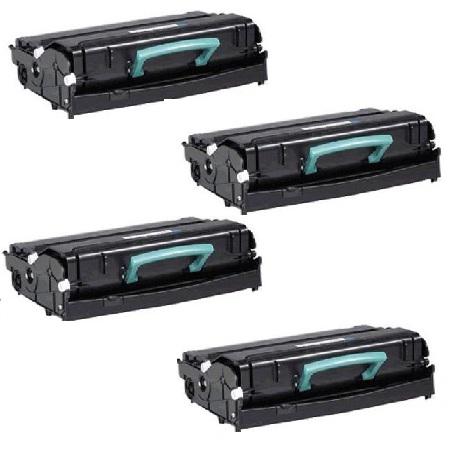 999inks Compatible Quad Pack Dell 593-10334 Black High Capacity Laser Toner Cartridges