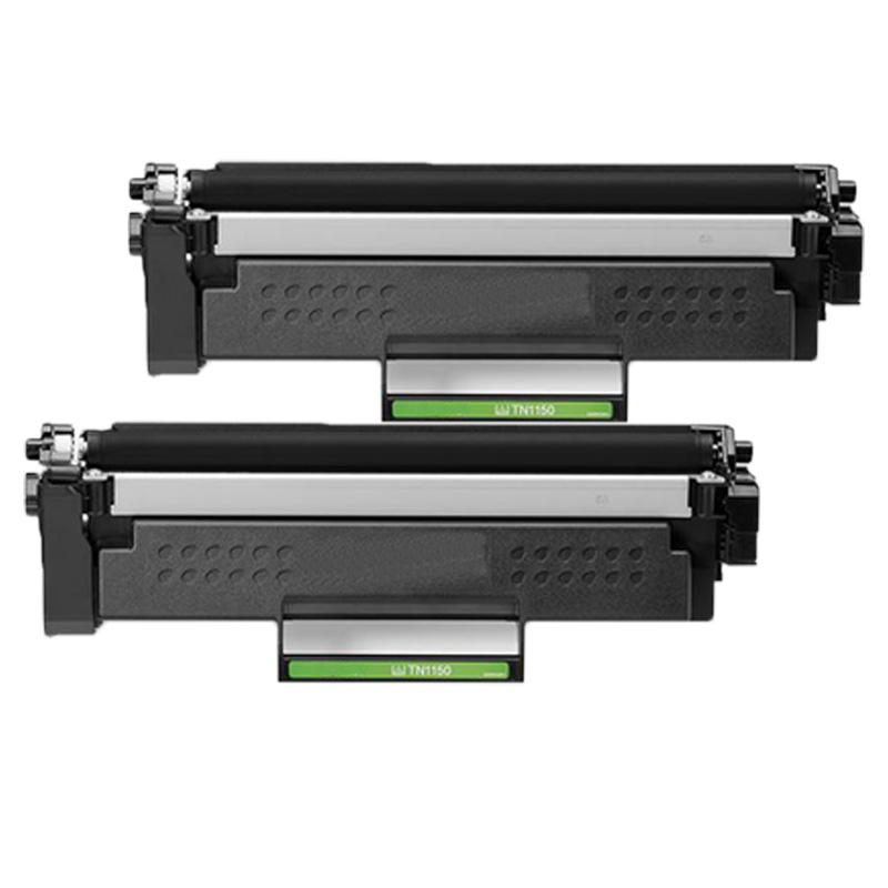 999inks Compatible Twin Pack Brother TN1150 Black Standard Capacity Laser Toner Cartridges