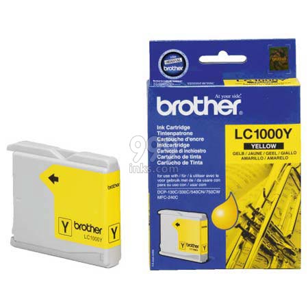 Brother LC1000Y Yellow Original Printer Ink Cartridge (LC-1000Y)