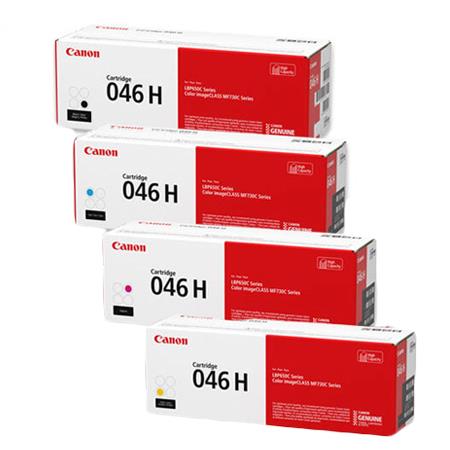 Canon 046H Full Set Original High Capacity Laser Toner Cartridges