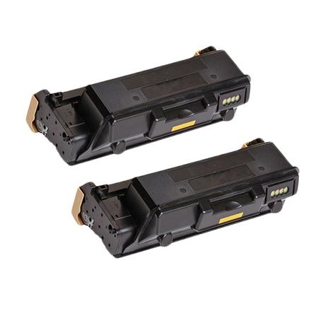 999inks Compatible Twin Pack Xerox 106R03620 Black Standard Capacity Laser Toner Cartridges