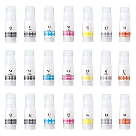 999inks Compatible Multipack Canon GI-53BK/R 3 Full Sets + 3 FREE Black Inkjet Printer Cartridges