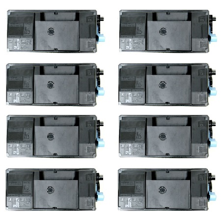 999inks Compatible Eight Pack Kyocera TK-3130 Black Laser Toner Cartridges