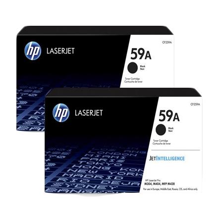 HP 59A/CF259A Black Original Standard Capacity Laser Toner Cartridge Twin Pack