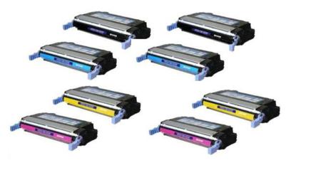 999inks Compatible Multipack HP 642A 2 Full Sets Laser Toner Cartridges