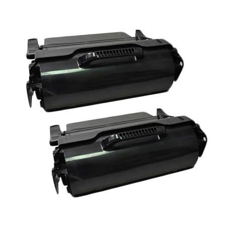 999inks Compatible Twin Pack Lexmark T650A21E Black Laser Toner Cartridges