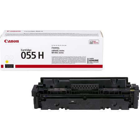 Canon 055H (3017C002) Yellow Original High Capacity Toner Cartridge