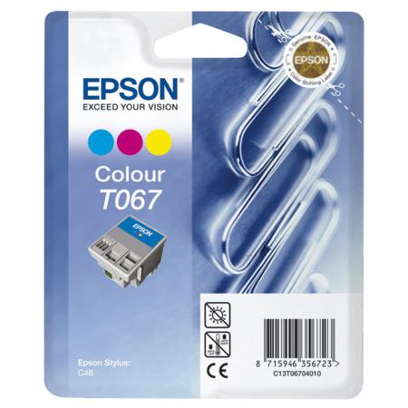 Epson T067 Colour Original Ink Cartridge (Paperclip) (T067040)
