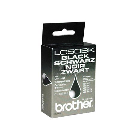 Brother LC50BK Black Original Printer Ink Cartridge (LC-50BK)