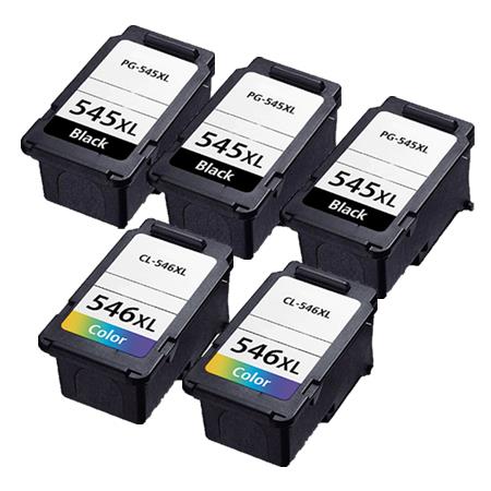 999inks Compatible Multipack Canon PG-545XL and CL-546XL 2 Full Set + 1 EXTRA Black Inkjet Printer Cartridges
