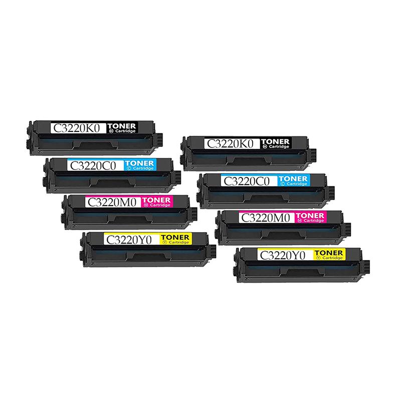 999inks Compatible Multipack Lexmark C3220K0-Y0 2 Full Sets Standard Capacity Toner Cartridges