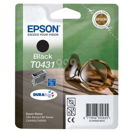 Epson T0431 Black Original High Capacity Ink Cartridge (Sunglasses) (T043140)