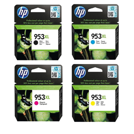 HP 953XL/3HZ52AE Full Set Original High Capacity Inkjet Printer Cartridges