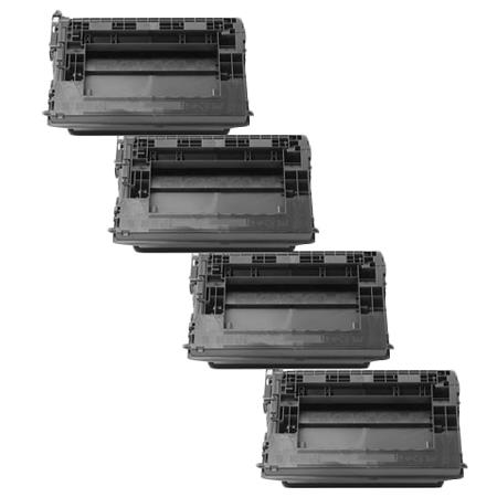 999inks Compatible Quad Pack HP 37X Black High Capacity Laser Toner Cartridges